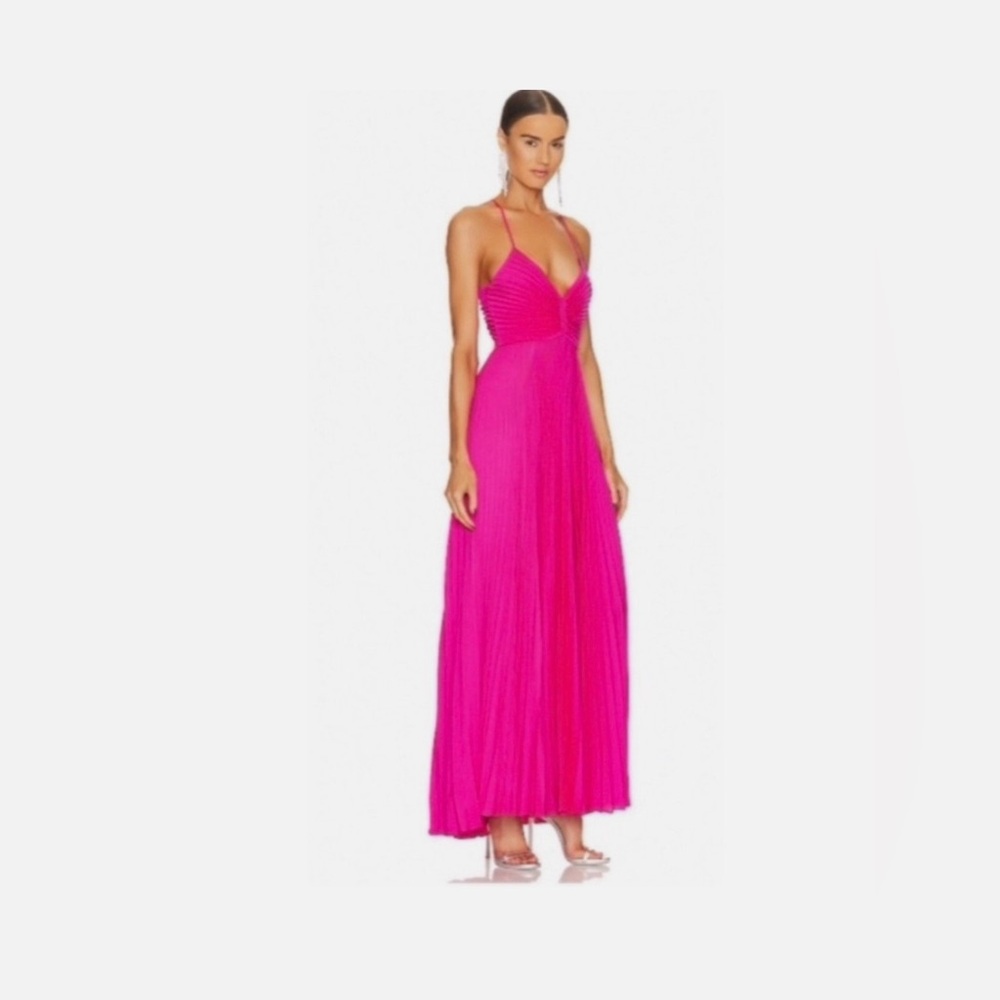 💕 NWOT A.L.C. Vibrant Pink Aries Maxi Dress Sz 4 💕